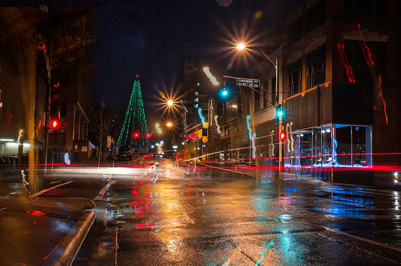 Downtown Asheville in Winter