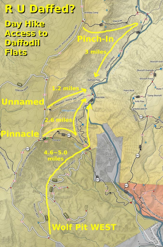 Trail options for the flats