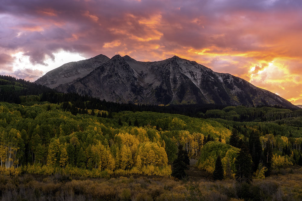 Crested Butte Colorado Sunset