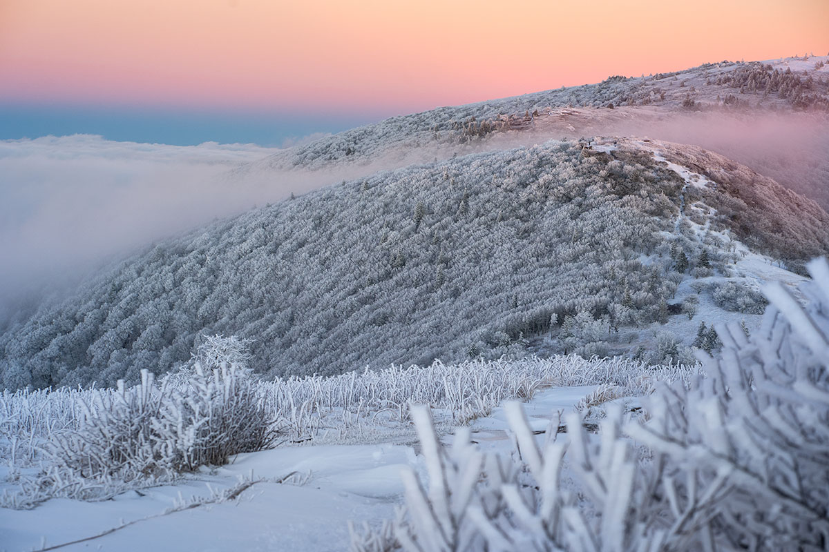 Roan Highlands Winter Sunset