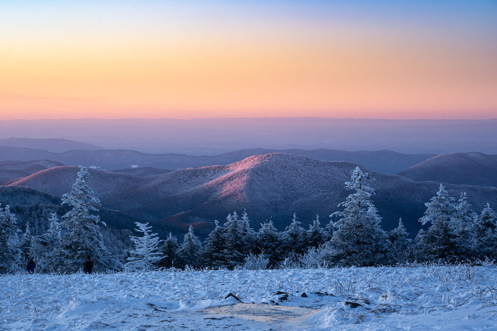 Winter Sunsets Asheville Header